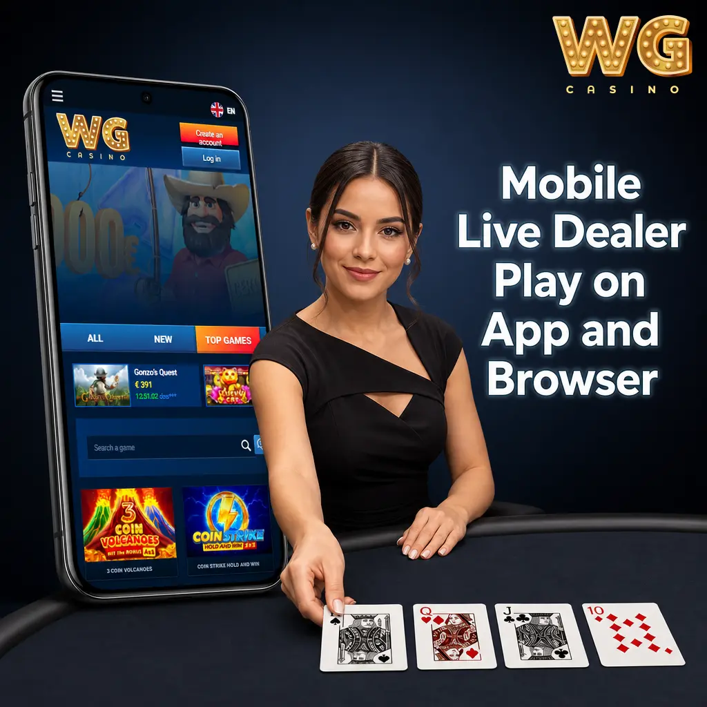 Mobile live dealer casino interface with video, bet slip, timer and chat stacked for one-handed play
